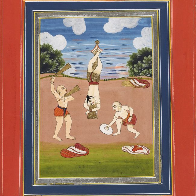 Detail of Ragamala miniature entitled ‘Desakh ragini’